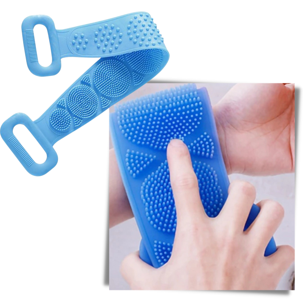 Exfoliant en silicone extensible pour le corps