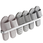 Support mural en aluminium pour pantoufles
