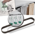 Support mural en aluminium pour pantoufles