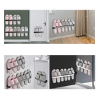 Support mural en aluminium pour pantoufles