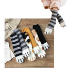 Chaussettes d'hiver en pattes de chat