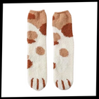 Chaussettes d'hiver en pattes de chat