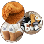 Chaussettes d'hiver en pattes de chat