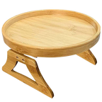 Table d'accoudoir en bois pliable