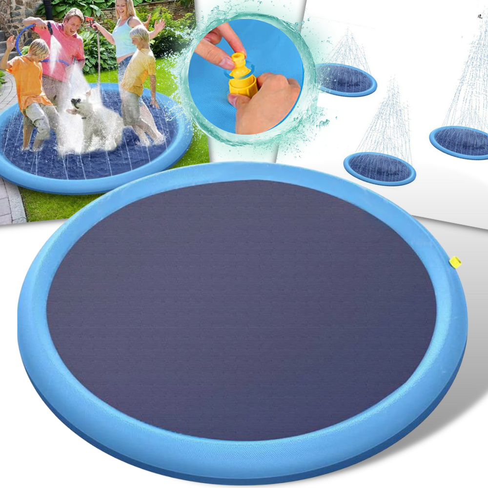 Piscine à jets d'eau pour animaux de compagnie et enfants