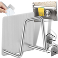 Lot de 2 porte-éponge en acier inoxydable