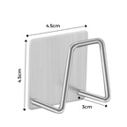 Lot de 2 porte-éponge en acier inoxydable