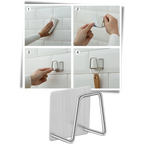 Lot de 2 porte-éponge en acier inoxydable