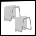 Lot de 2 porte-éponge en acier inoxydable