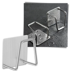 Lot de 2 porte-éponge en acier inoxydable