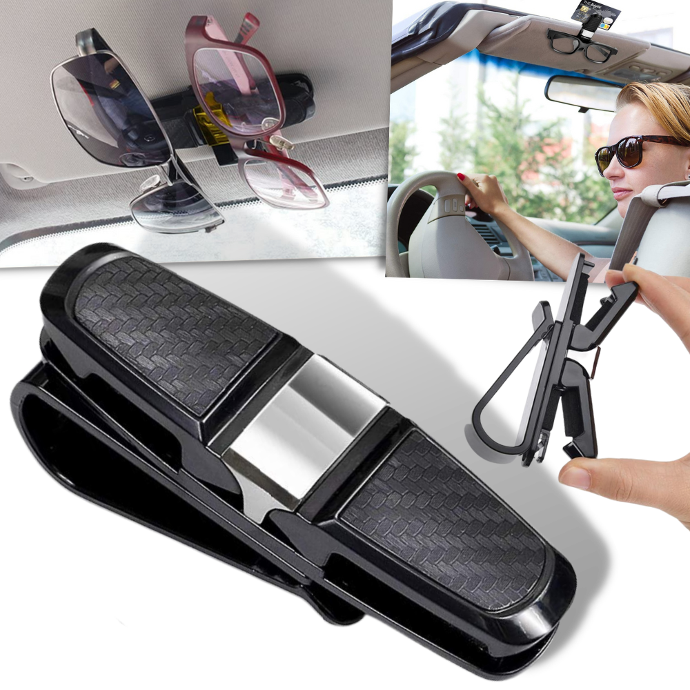 Porte-lunettes de soleil pour pare-soleil de voiture