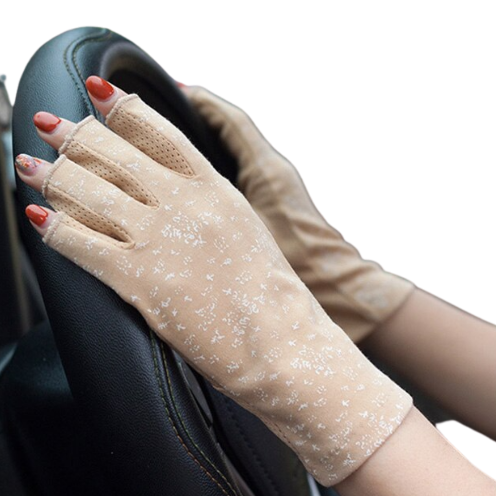 Gants élégants en coton anti-UV