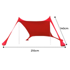 Tente d'ombrage légère pour la plage