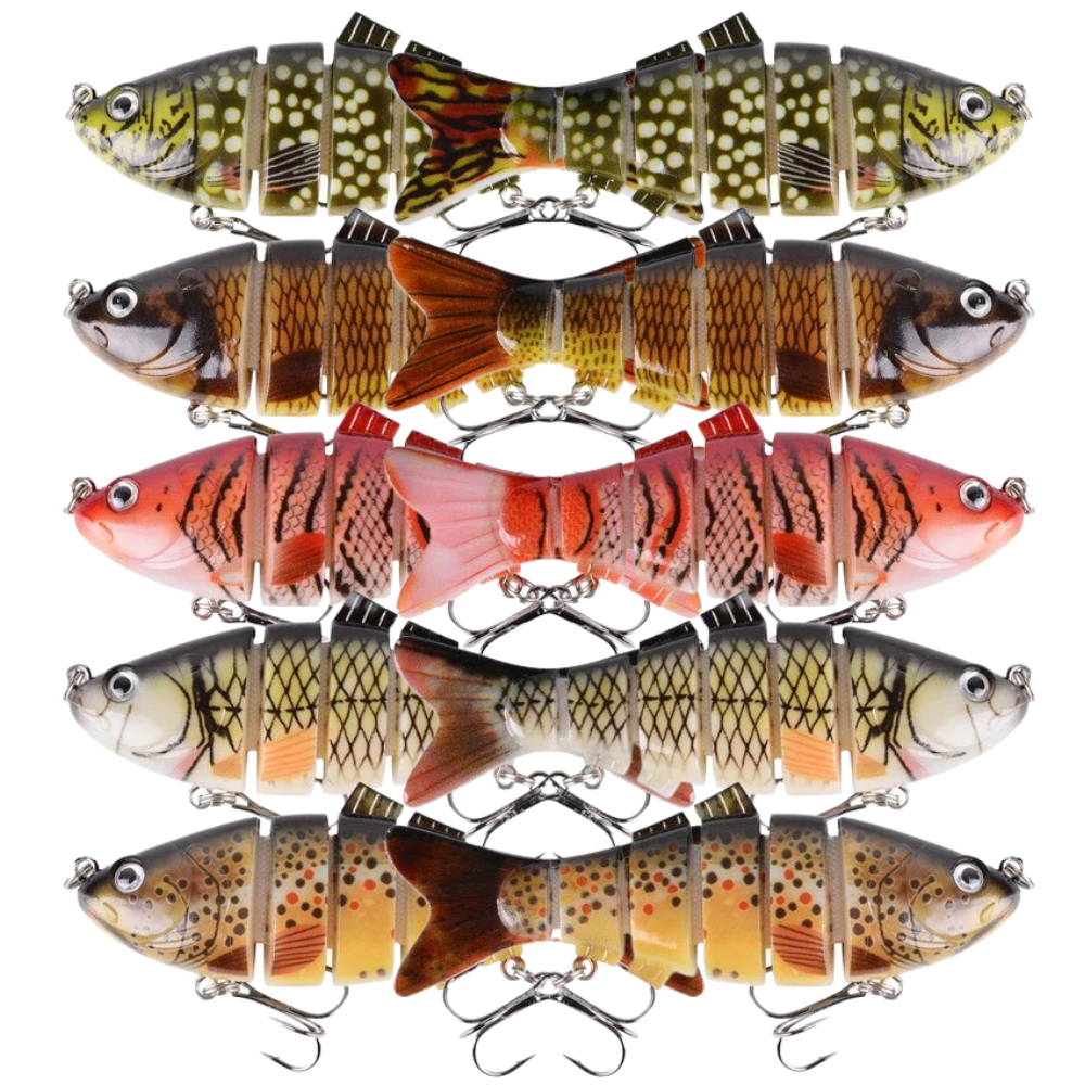 Lot de leurres de pêche artificiels Wobbler