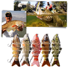 Lot de leurres de pêche artificiels Wobbler
