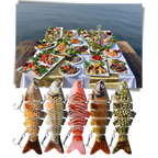 Lot de leurres de pêche artificiels Wobbler