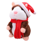 Hamster parlant en peluche