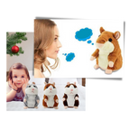 Hamster parlant en peluche
