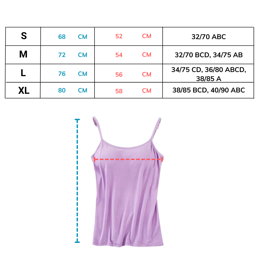 Camisole avec soutien-gorge intégré