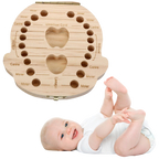 Boîte à dents de bébé en bois
