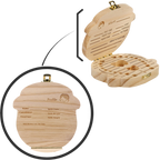 Boîte à dents de bébé en bois