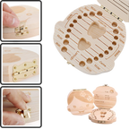 Boîte à dents de bébé en bois