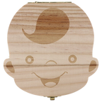 Boîte à dents de bébé en bois