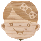Boîte à dents de bébé en bois