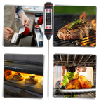 Thermomètre à sonde de cuisson numérique