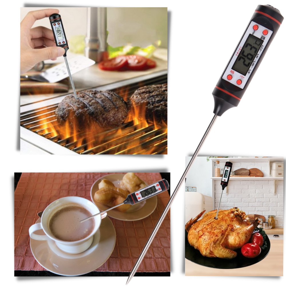 Thermomètre à sonde de cuisson numérique
