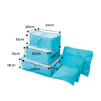 Lot de 6 petits sacs de voyage pour valise