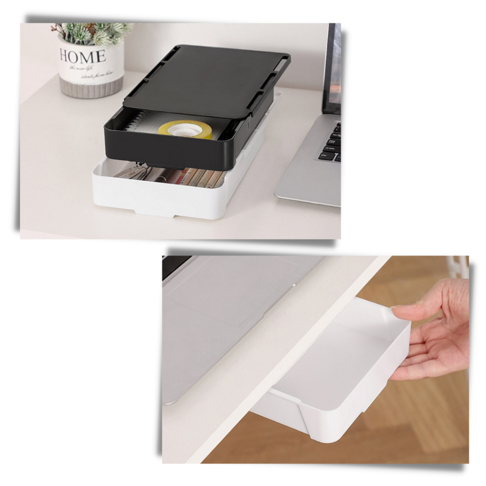 Organisateur de tiroir de bureau invisible