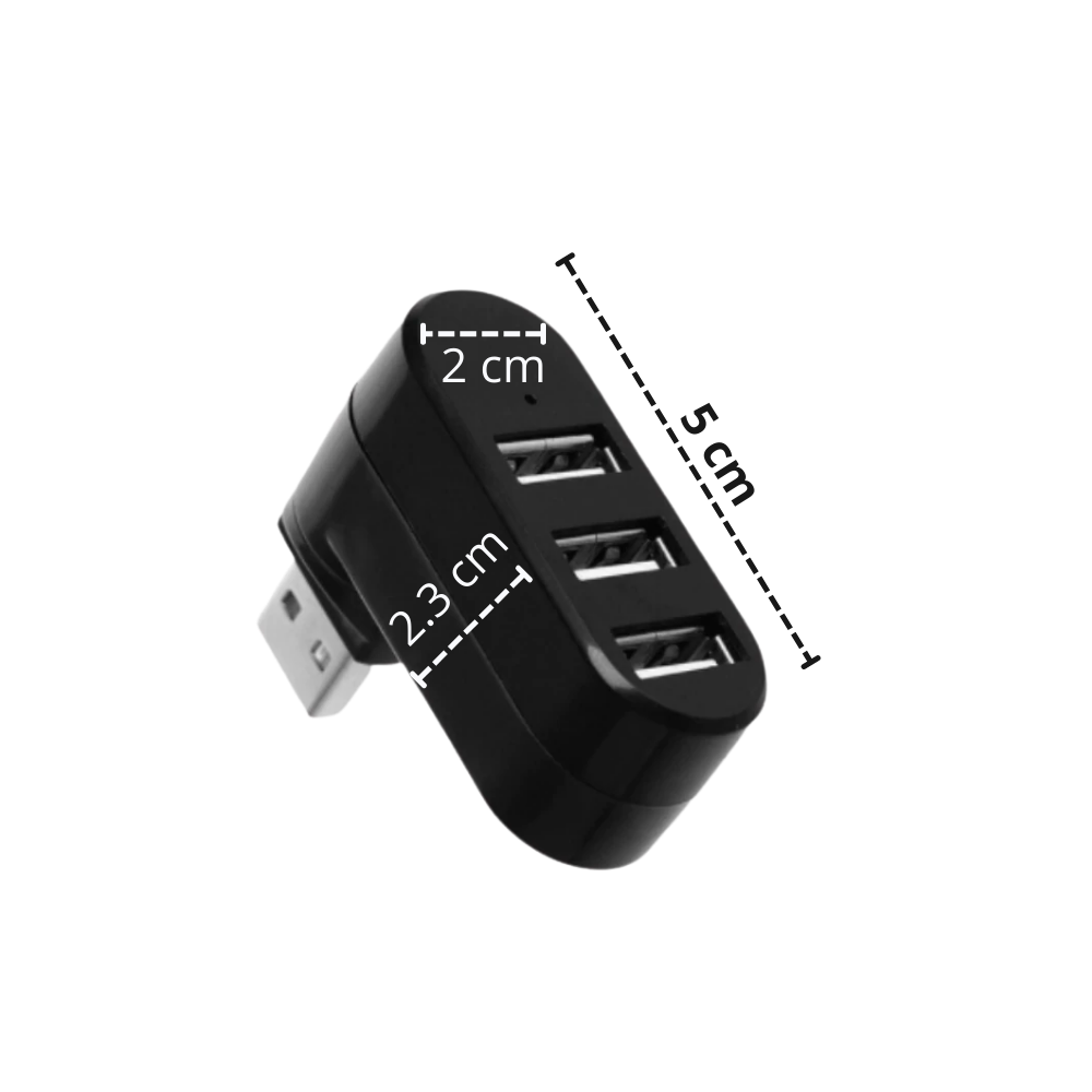 Adaptateur rotatif USB multiport