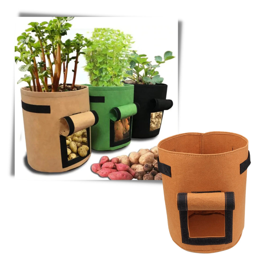 Pochette en tissu pour jardinière de légumes