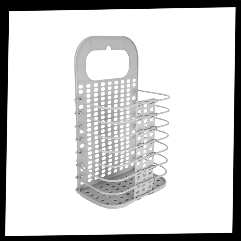 Panier à linge mural pliable en plastique