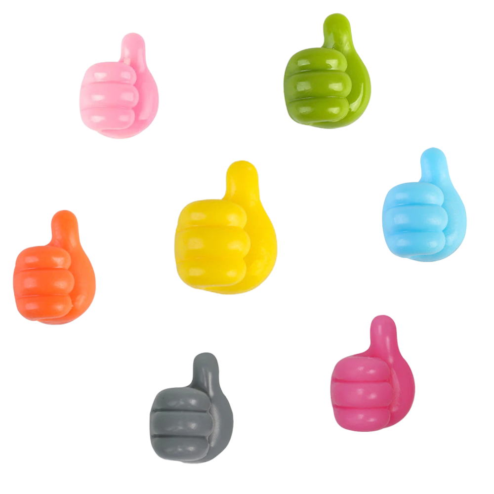 Lot de 20 crochets muraux "Pouce en l'air"