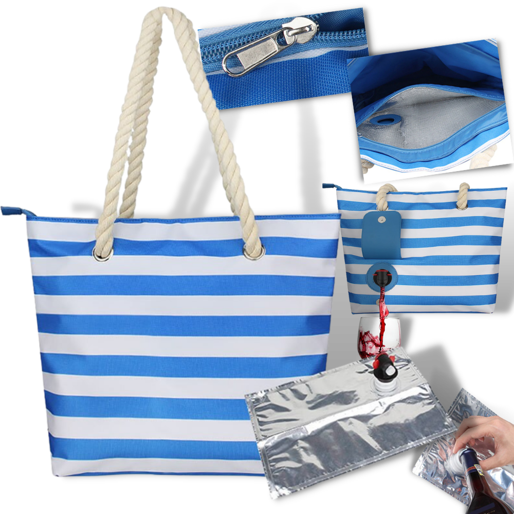 Sac à vin de plage