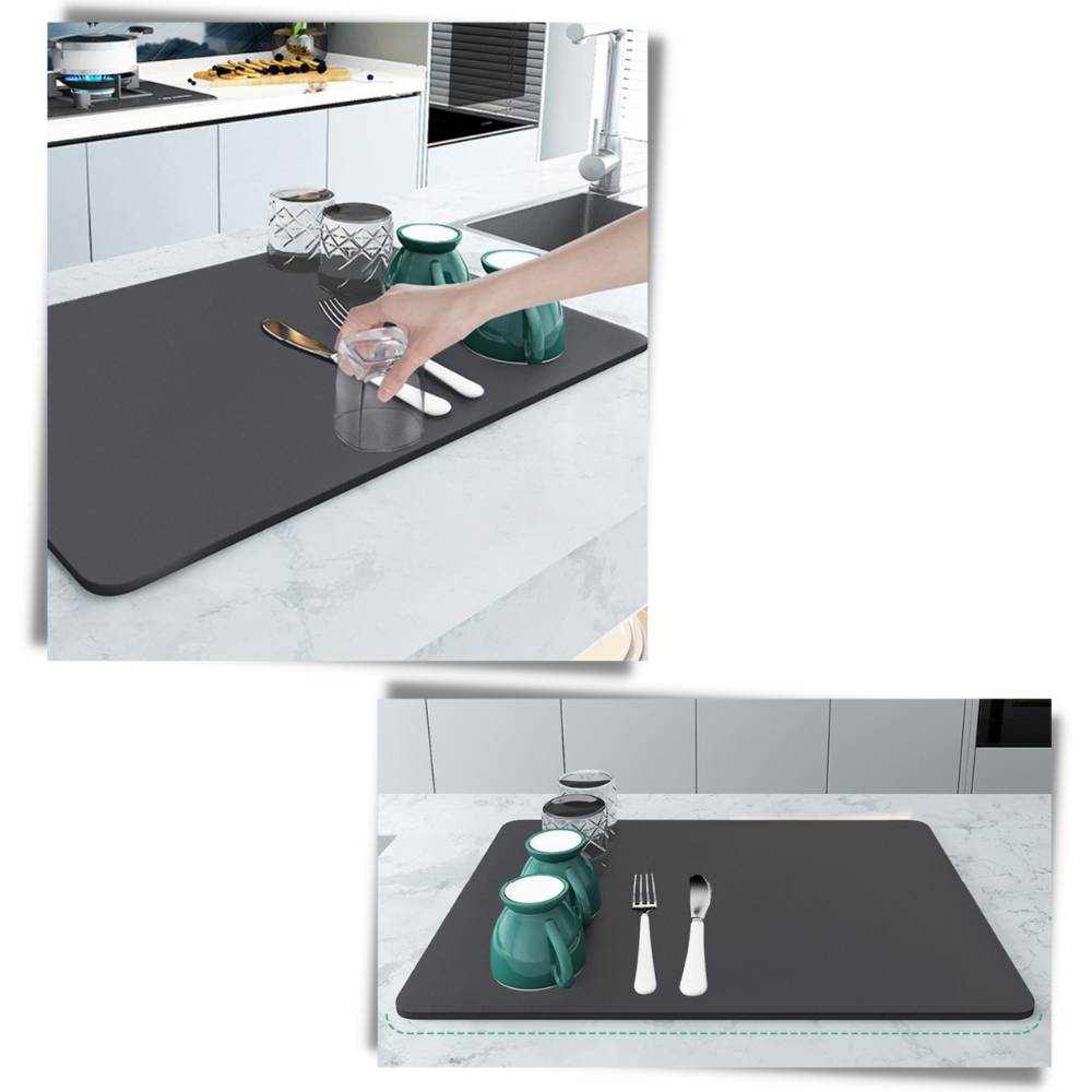 Tapis d'égouttage de cuisine
