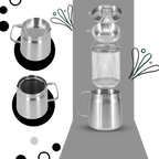 Friteuse en acier inoxydable 2 en 1