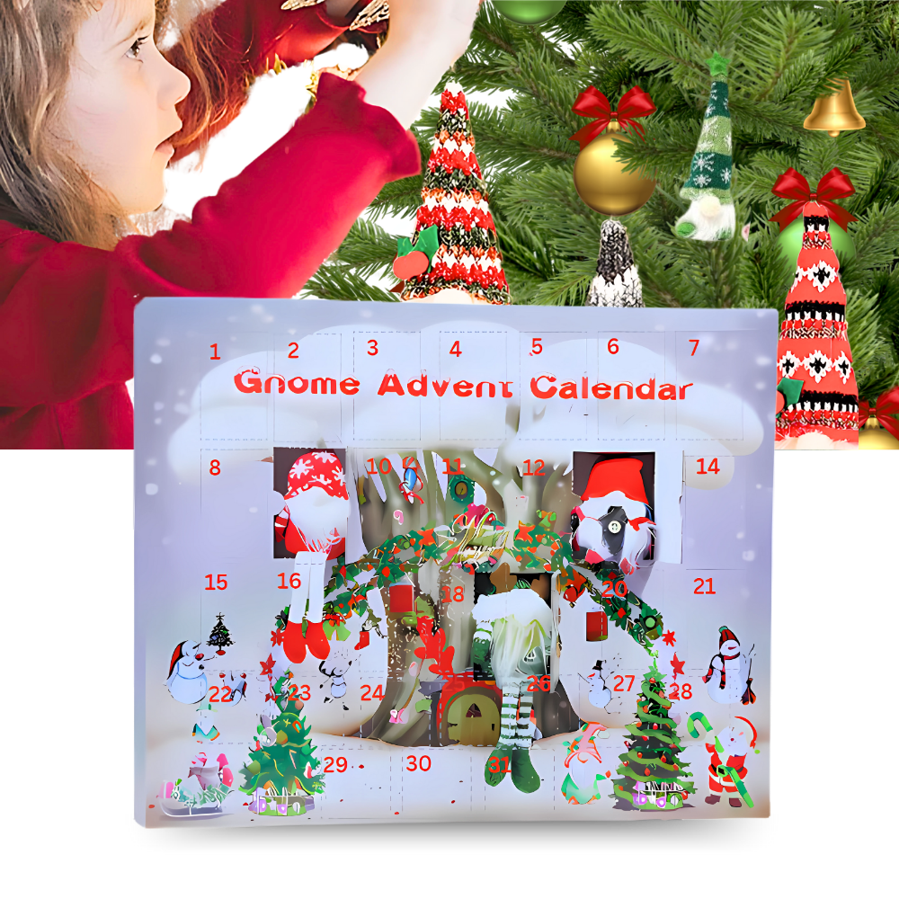 Calendrier de l'Avent Lutin avec compte à rebours de 31 jours