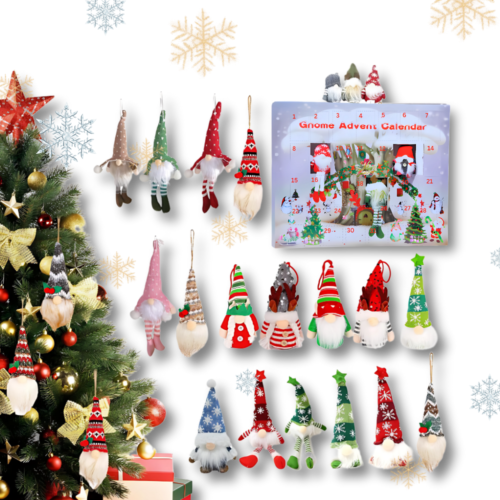 Calendrier de l'Avent Lutin avec compte à rebours de 31 jours