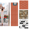 Carreaux muraux en mousse 3D à décoller et à coller