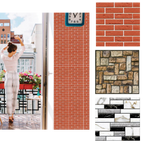 Carreaux muraux en mousse 3D à décoller et à coller