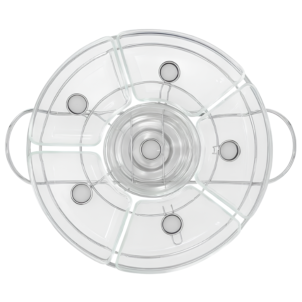 ✨ Plateau Rotatif de Luxe™ + Service de 48 Couverts Dorés OFFERT – Servez avec Élégance