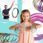 Bracelet spirale bras 3D en acier inoxydable