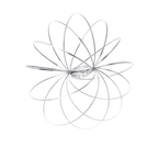 Bracelet spirale bras 3D en acier inoxydable