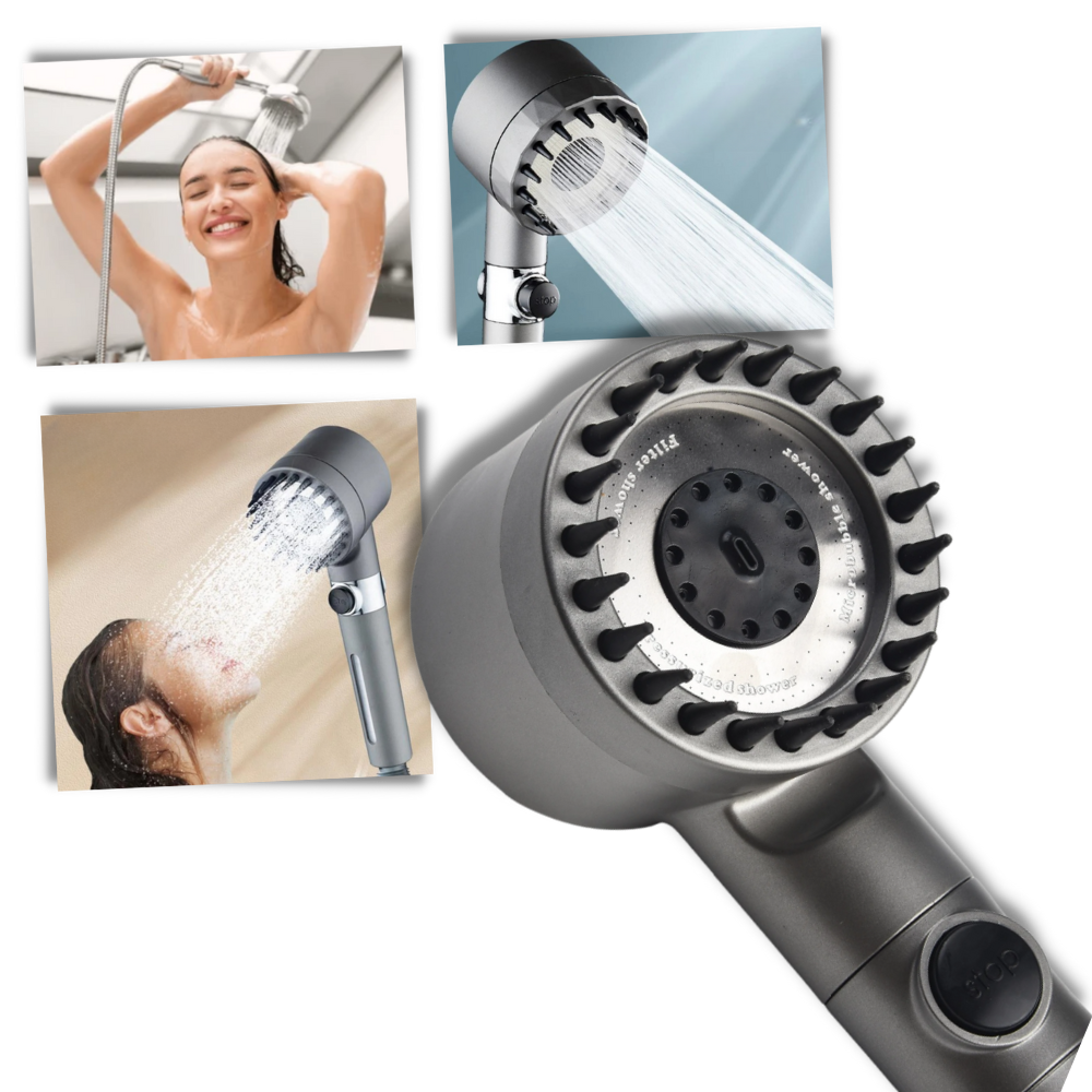 Pommeau de douche haute pression 4 en 1