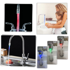 Buse de robinet avec capteur de température à couleur changeante