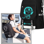 Sac à dos lumineux pour ordinateur portable
