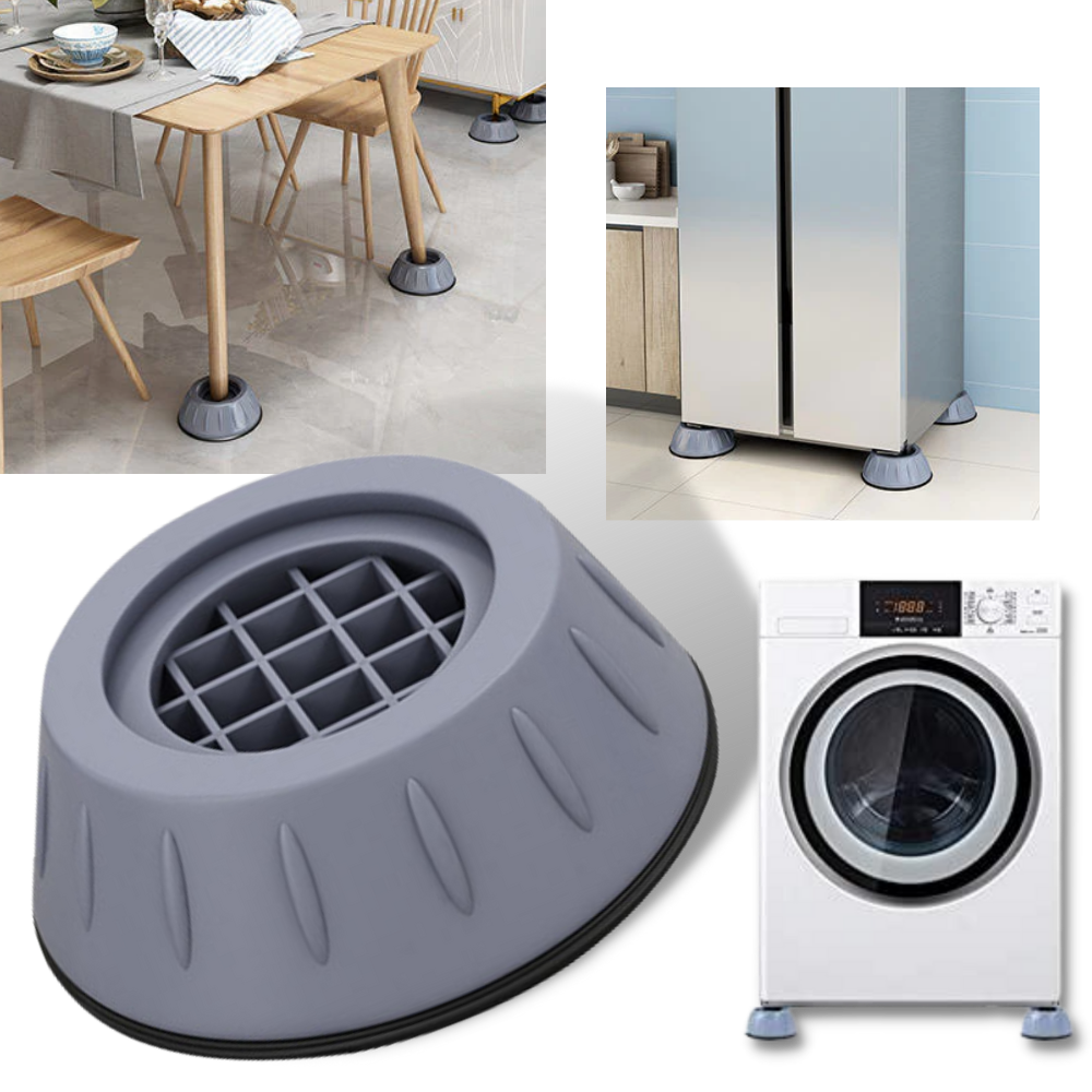 Lot de 4 patins en caoutchouc anti-vibrations